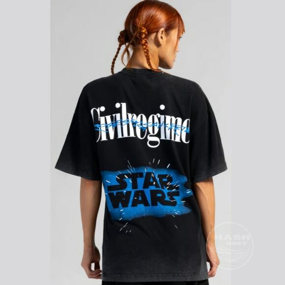 Civil Regime x Star Wars Luke Skywalker Tee M | Vintage Wash, Oversized NWT Gift - Picture 4 of 8